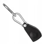 Metallist pingutusrull karabiinidega, must, suur, Heavy Duty