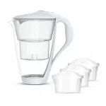 Klaasist kann filtriga Dafi, valge, LED-indikaator, 3 Unimax filtrit