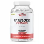 Toidulisand VITALMAX FATBLOCK THERMOGENIC 120K, kofeiini, t&uuml;rosiini ja HCA-ga rasvap&otilde;letaja