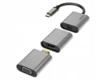 Adapter HAMA Premium USB-C-st Mini DisplayPorti, HDMI ja VGA-sse