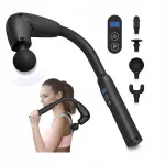 Massager k&auml;epidemega BIBIRE, 6 kiirust, LCD-ekraan, 4 otsikut