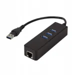 Adapter LogiLink Gigabit Ethernetiga ja USB 3.0 jagajaga