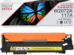 Suur v&auml;ljaheitev&otilde;imega kollane toner HP 117A W2072A, sobib Color Laser 150a/150nw, MFP 178nw/179fnw jaoks
