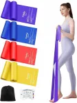 FOKKY Fitness vastupanutrimmide komplekt, 4 tk, 1,5 m, 4 taset, kott kaasas
