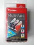 Canon BCI-6 tindikassetid CMY (ts&uuml;aan, purpur, kollane)
