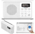 Kaasaskantav raadio BLAUPUNKT DAB+FM Bluetooth DR3WH, patareidega