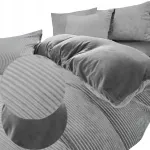 Mikrokiud flanellist voodipesu 200x220 karu mustriga
