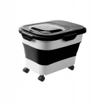 Hermeetiline must kuivtoidu kast koertele kaanega