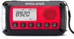 Raadiovastuv&otilde;tja MIDLAND ER100 &auml;ratuskellaga, AM/FM, powerbank, USB, p&auml;ikesepatareiga, LED taskulamp, d&uuml;naamo