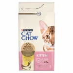 CAT CHOW m&auml;rg kassitoit kassipoegadele kanaga, 1,5 kg