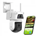 BeansView PTZ v&auml;lise WiFi kaamera, p&ouml;&ouml;ratav, 10 Mpx (2x 5 Mpx)