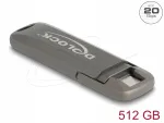 Delock 54013 USB-C 512 GB USB-m&auml;lupulk kuni 1980 MB/s, metallkorpus