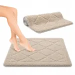 Vannitoa matt 60x100 cm, liivakarva, libisemiskindel, pehme ja imav