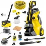 K&otilde;rgsurvepesuri seade Karcher K 5 autodele ja terrassidele aiatempliadapterite ja filtriga