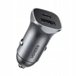 Ugreen auto laadija USB-C / USB, 24W, Power Delivery, kiire laadimine