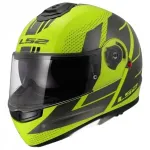Mootorratturi kiiver LS2 STROBE II CODE H-V kollane/hall FF908