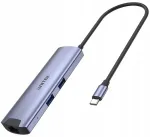 USB-C jagaja Unitek H1112F, HDMI, RJ-45, 5Gbps, PD 100W