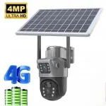 V&auml;listingimuste p&auml;ikeseenergial t&ouml;&ouml;tav PTZ kaamera kahe objektiiviga, 4K 8MP, IP67, SIM, 4G LTE