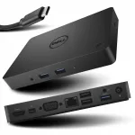 Universaalne Dell WD15 USB-C dokk, 2 monitori, HDMI, DisplayPort, LAN RJ-45
