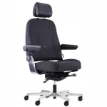 Kontoritool SUPER DURABLE, must, ergonoomiline, reguleeritav, maks 200 kg