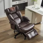 Ergonoomiline kontoritool massaaži- ja soojendusega, jalatugega, kuni 150 kg