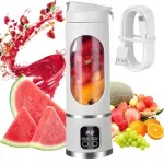 Kaasaskantav mini blender USB, 450 ml, valge