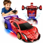Raadio teel juhitav AUTO SPIDER, 2in1 robot, 360&deg; p&ouml;&ouml;rded, LED-efektid