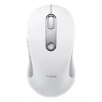 Juhtmevaba hiir F02, ergonoomiline, valge