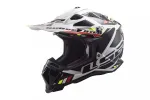 Motokrossi kiiver LS2 MX470 Subverter Stomp, valge/must, suurus 3XL