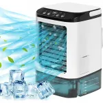 Kaasaskantav &otilde;hukonditsioneer-ventilaator LED-ga, niisutaja, USB, 900 ml