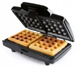 GOURMETmaxx Belgian Waffle Iron 750W must vahvlipress