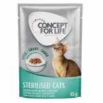 Concept for Life niiske toit steriliseeritud kassidele, 85 g