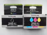 Lexmark 210XL tindikassetid, v&auml;rvikomplekt + must, originaalid