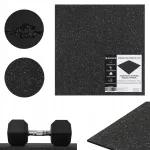 Kummist spordimatt EPDM, 100x100 cm, 20 mm, j&otilde;usaali p&otilde;randale