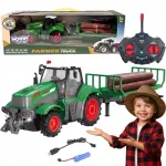 Puldiga juhitav WOOPIE 1:24 traktor haagisega