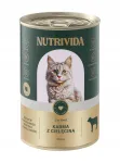 Nutrivida m&auml;rg kassitoit vasikaliha maitsega, 400 g