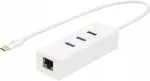 USB jagaja Amazon Basics U3-3UE04, 3x USB 3.0, 1x RJ45 gigabit Ethernet