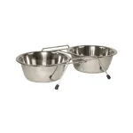 Kausside komplekt koos alusega kassidele ja koertele, 2 x 0,4 l
