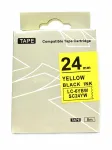 Epson LC-6YBW kleepuv lint, 24 mm, kollane musta tekstiga