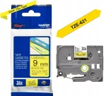 BROTHER TZE-621 liimiga lint, 9 mm x 8 m, kollane
