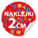 Kleebiste komplekt logoga, 2 cm, 100 tk.