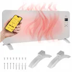 Elektriline konvektor-radiaator klaaspaneeliga, 2400W, WiFi, energias&auml;&auml;stlik