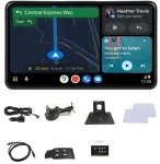 7" juhtmevaba auto monitor Android Auto, CarPlay, Bluetoothi ja AUX-ga