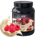 Valguline palsam ISO WHEY 500g valge &scaron;okolaadi ja vaarika maitsega KWB
