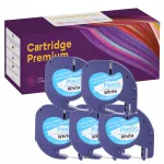 DYMO LetraTag sildiraam, valge, 12 mm x 4 m, 5 tk