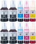 Tindikomplekt 10 tk INK 101, sobib EPSON L4150, L4160, L4260, L4266, L6160, L6190, L6260, L6270, L6290