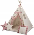 Tipi telk 3 padjaga ja t&auml;htedega rippesilmus