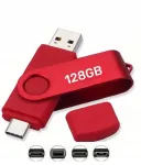 128GB USB m&auml;lupulk, USB-C ja USB &uuml;hendused, telefonidele ja arvutitele