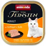ANIMONDA Vom Feinsten Adult niiske kassitoit linnu- ja vasikalihaga 100g