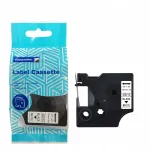 DYMO D1 45013 liimiribad, 12 mm, valge musta tekstiga